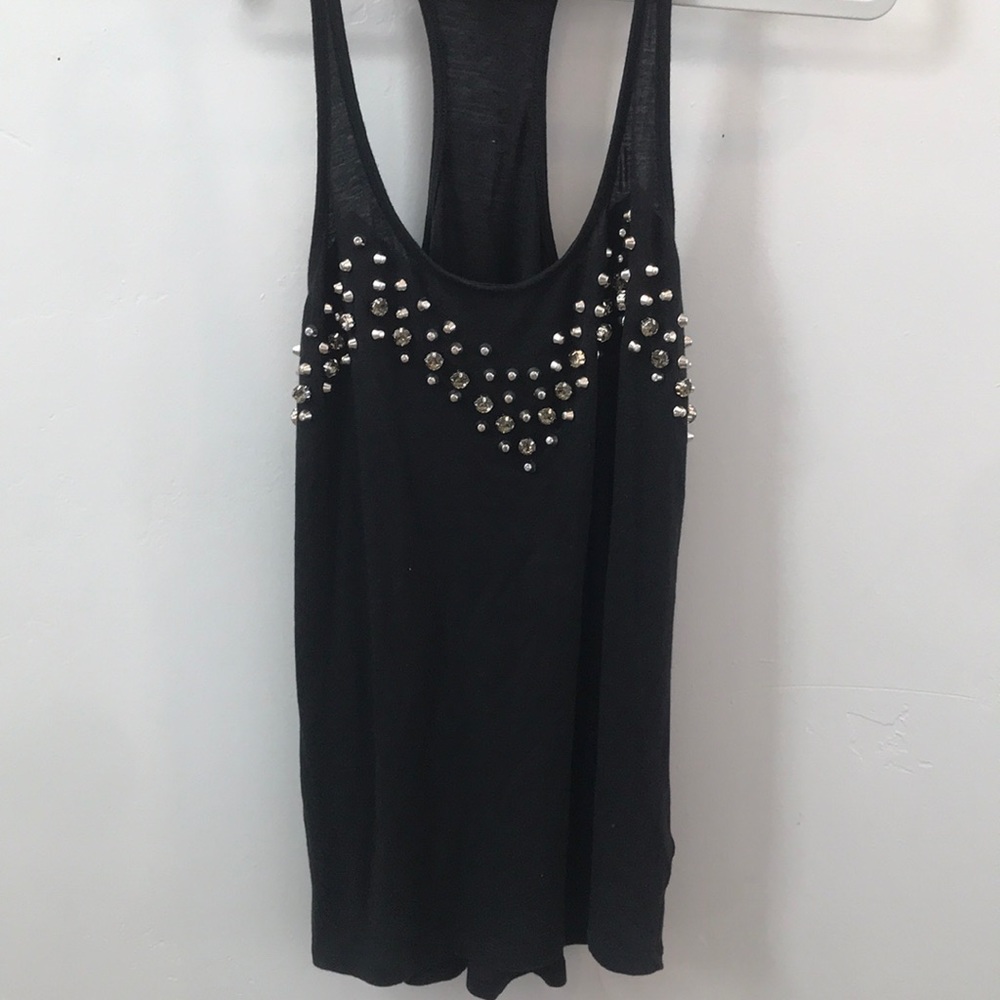 EXPRESS Black Razorback tank top